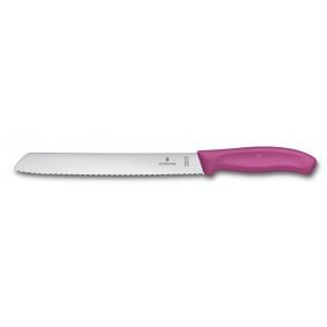 VICTORINOX Zúbkovaný nôž na chlieb/pečivo VICTORINOX Polypropylen 21 cm 6.8636.21 Ružová