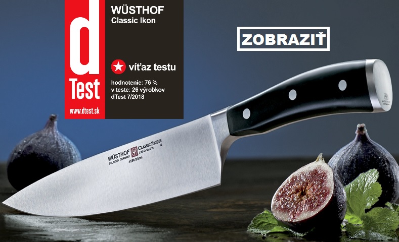 Kuchársky nôž Wüsthof Classic Ikon - víťaz nezávislého dTestu