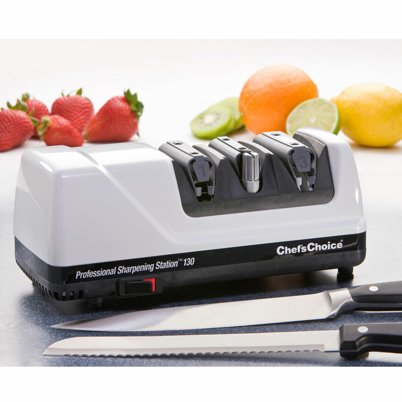 E-shop ChefsChoice elektrická brúska na nože 3-stupňová M130 - Biela