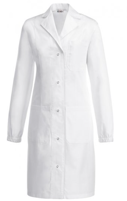 E-shop EGOCHEF Dámsky zdravotnícky plášť s gumičkou EGOchef AMY - biely L