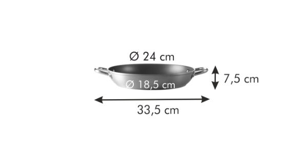 Obrázok TESCOMA Pánev hluboká GrandCHEF 24cm, 2 úchyty (606854.00)