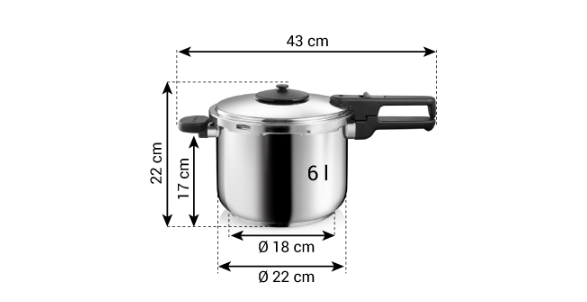 Obrázok TESCOMA GRANDCHEF TLAKOVY HRNIEC 6.0 L