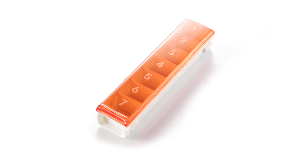E-shop Tescoma dávkovač na lieky PRESTO, oranžová