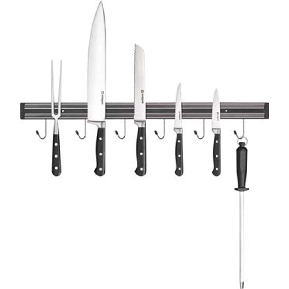 E-shop STALGAST Magnetický držiak nožov 45 cm s vešiakmi