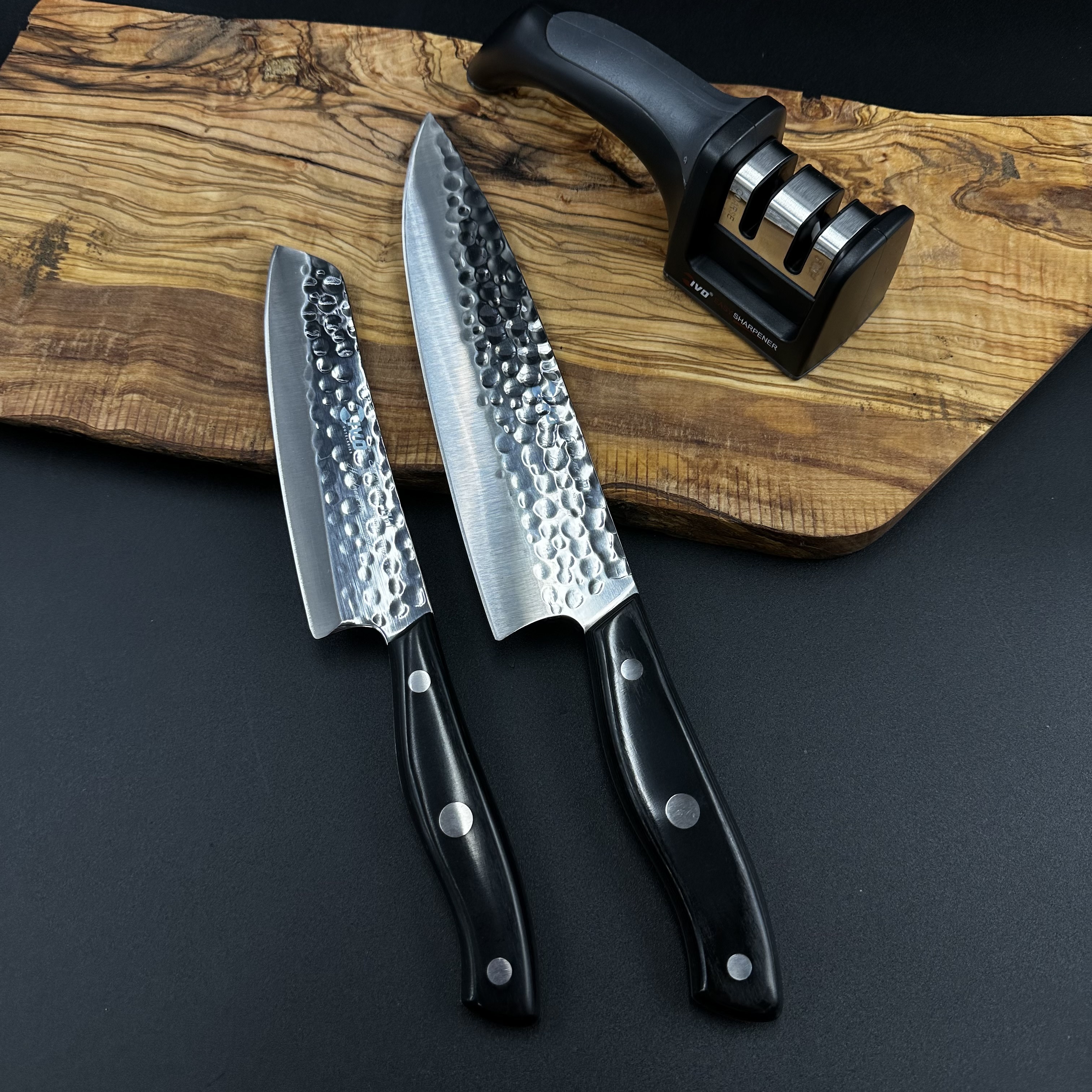 E-shop IVO Sada nožov 2 ks IVO Supreme + dvojstupňová brúska na nože - ZVÝHODNENÝ SET
