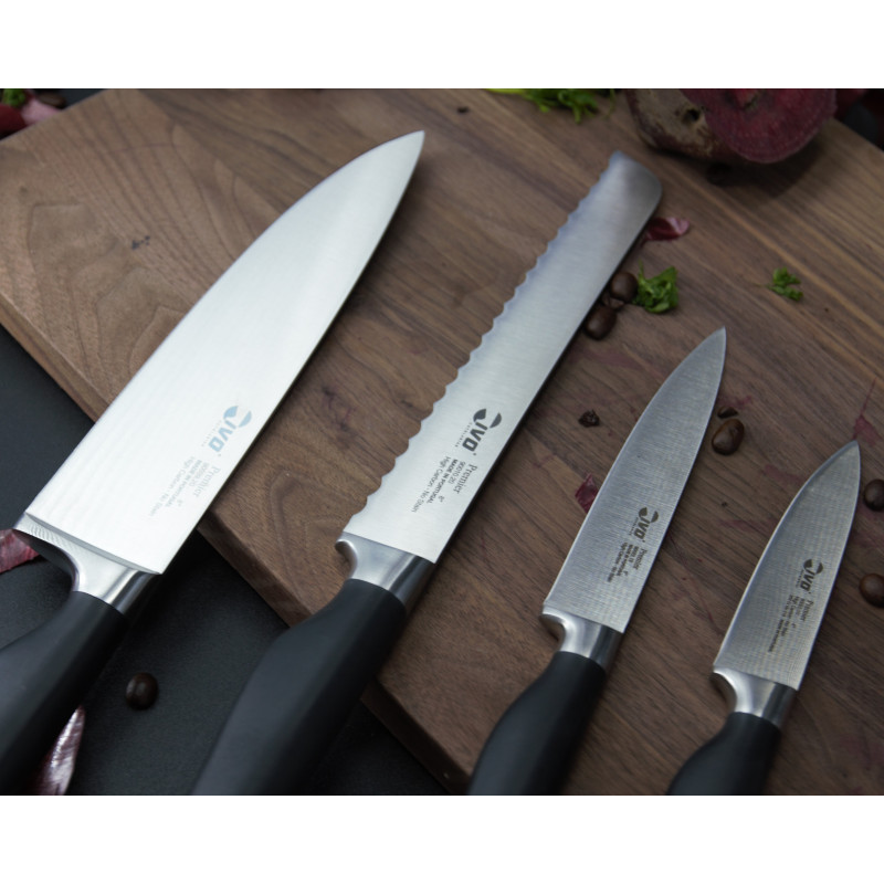 IVO Sada 4 kuchynských nožov IVO Premier 90075 + dvojstupňová brúska na nože ZDARMA