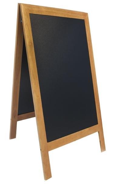 Ponuková stojanová tabuľa SANDWICH 120x70 cm, dub