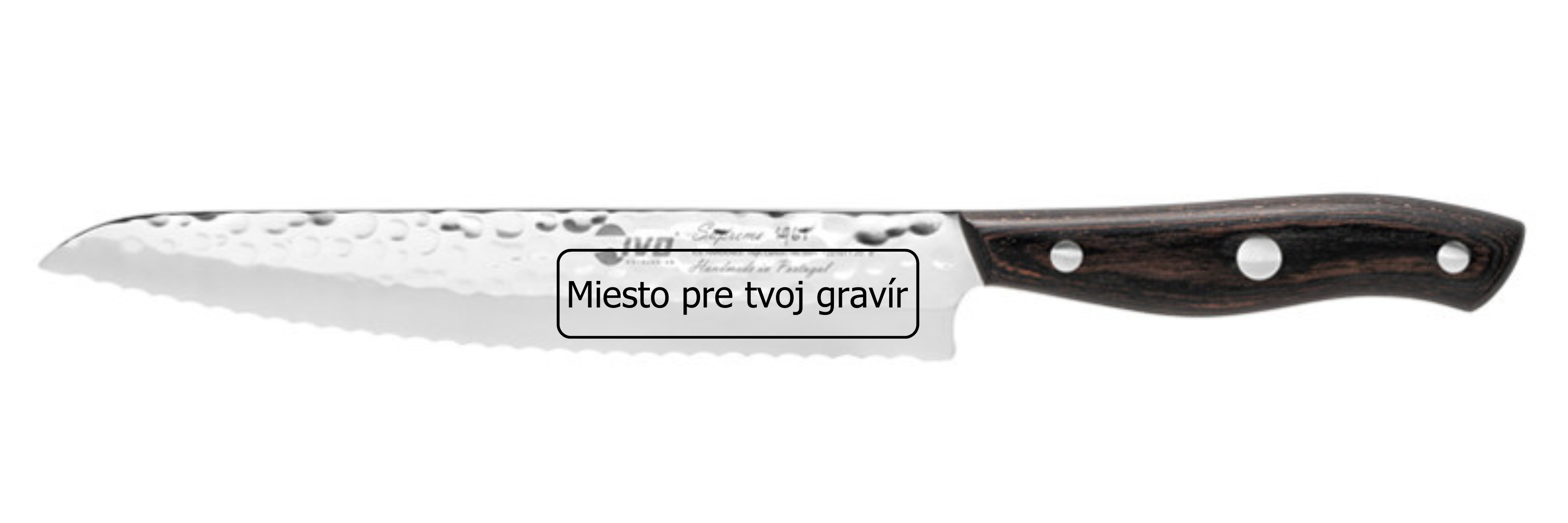 Zúbkovaný nôž na chlieb IVO Supreme 20,5 cm 1221071.20_laserové gravírovanie