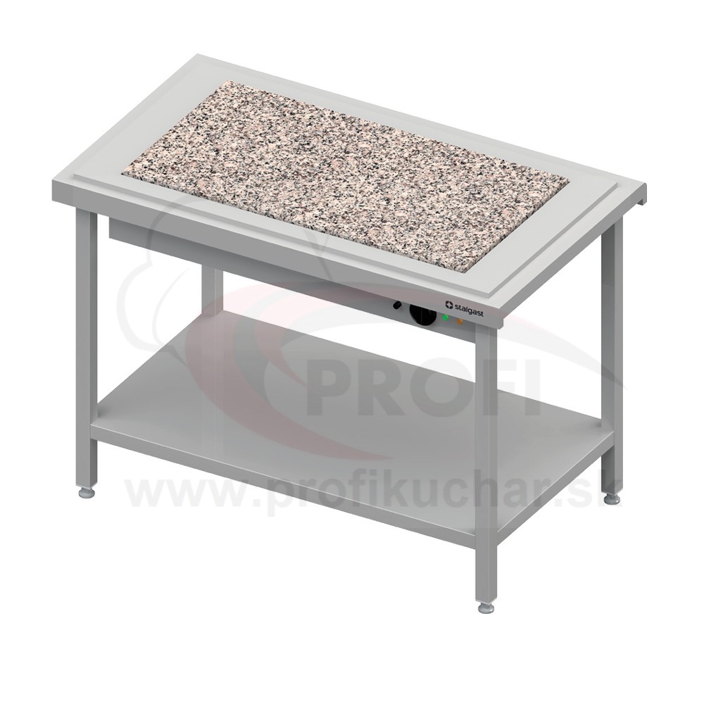 E-shop Ohrevný výdajný stôl s granitom na 2x GN1/1