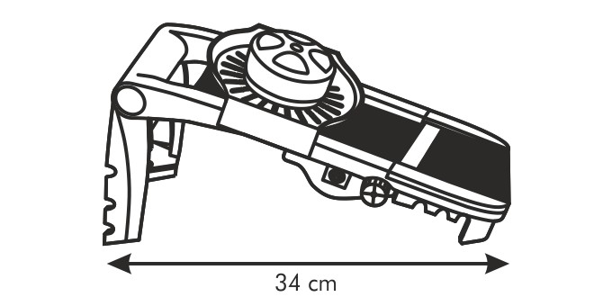 Obrázok Strúhadlo mandoline HANDY, multifunkčné