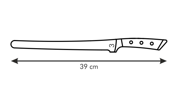 Obrázok Nôž na šunku AZZA 26 cm