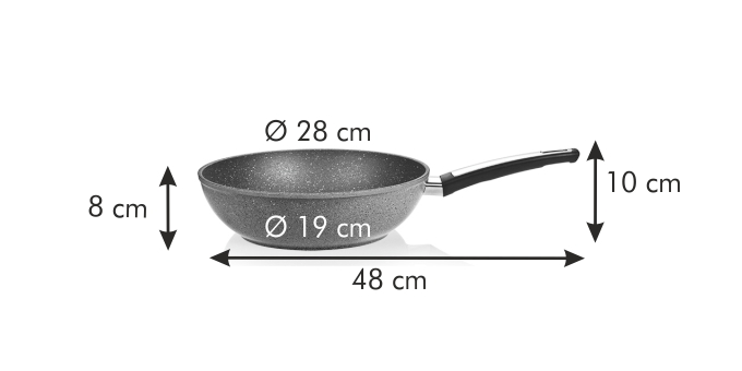 Tescoma wok panvica i-PREMIUM Stone ø 28 cm