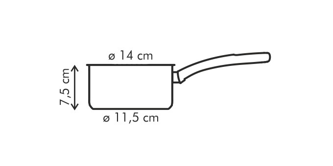 Obrázok Rajnica PRESTO ø 14 cm, 1.0 l