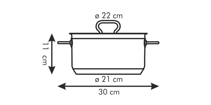 Obrázok TESCOMA HOME PROFI KASTROL S POKRIEVKOU 22 CM, 4.0 L