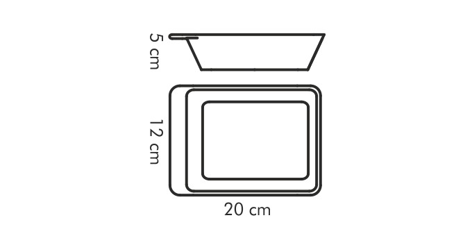 Obrázok Miska na zapekanie servírovacia GUSTO 20x12 cm