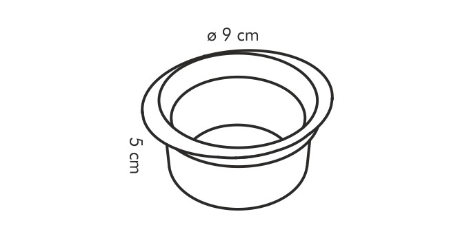 Obrázok Miska na muffiny GUSTO ø 9 cm, 2 ks