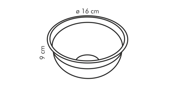 Obrázok Misa DELÍCIA nerez ø 16 cm, 1,5 l