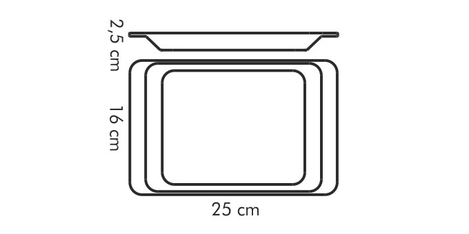 Obrázok Servírovací podnos GUSTITO 25 x 16 cm