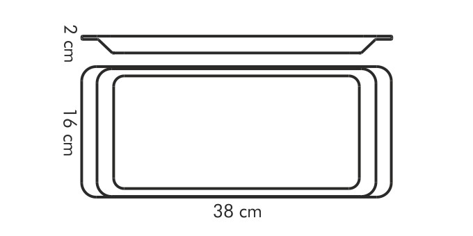 Obrázok Servírovací podnos GUSTITO 38 x 16 cm