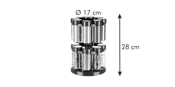 Obrázok Tescoma SEASON koreničky v otočnom stojane 16 ks,