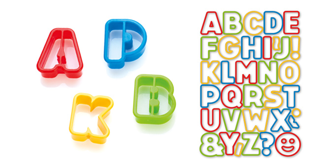 E-shop Tescoma vykrajovače abeceda DELÍCA KIDS, 34 ks