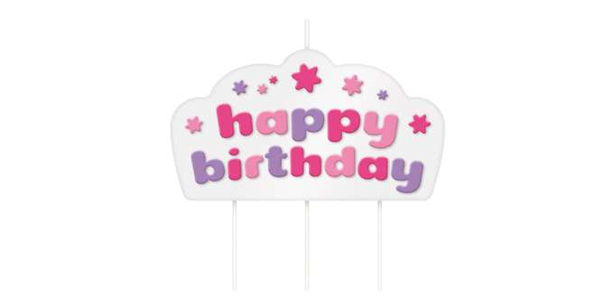 E-shop Tescoma tortová sviečka DELÍCIA KIDS, Happy birthday - farebný mix