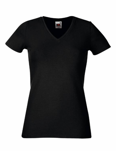 E-shop GI.METAL Dámske tričko výstrih do V - 2 farby -POSLEDNÉ KUSY Čierna,M