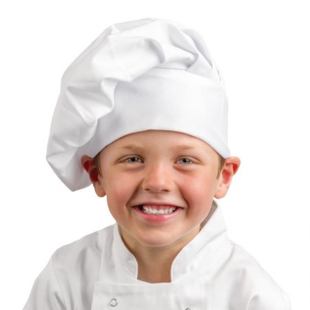 E-shop PROFIKUCHAR.SK DETSKÁ vysoká kuchárska čiapka Profikuchar pre 2-5 ročné - rôzne farby biela